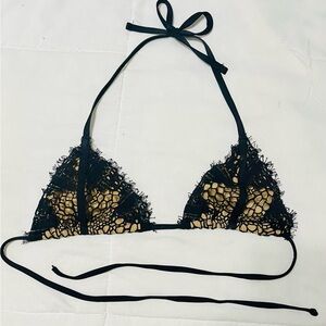 Beach Bunny Black/Nude Bikini Top